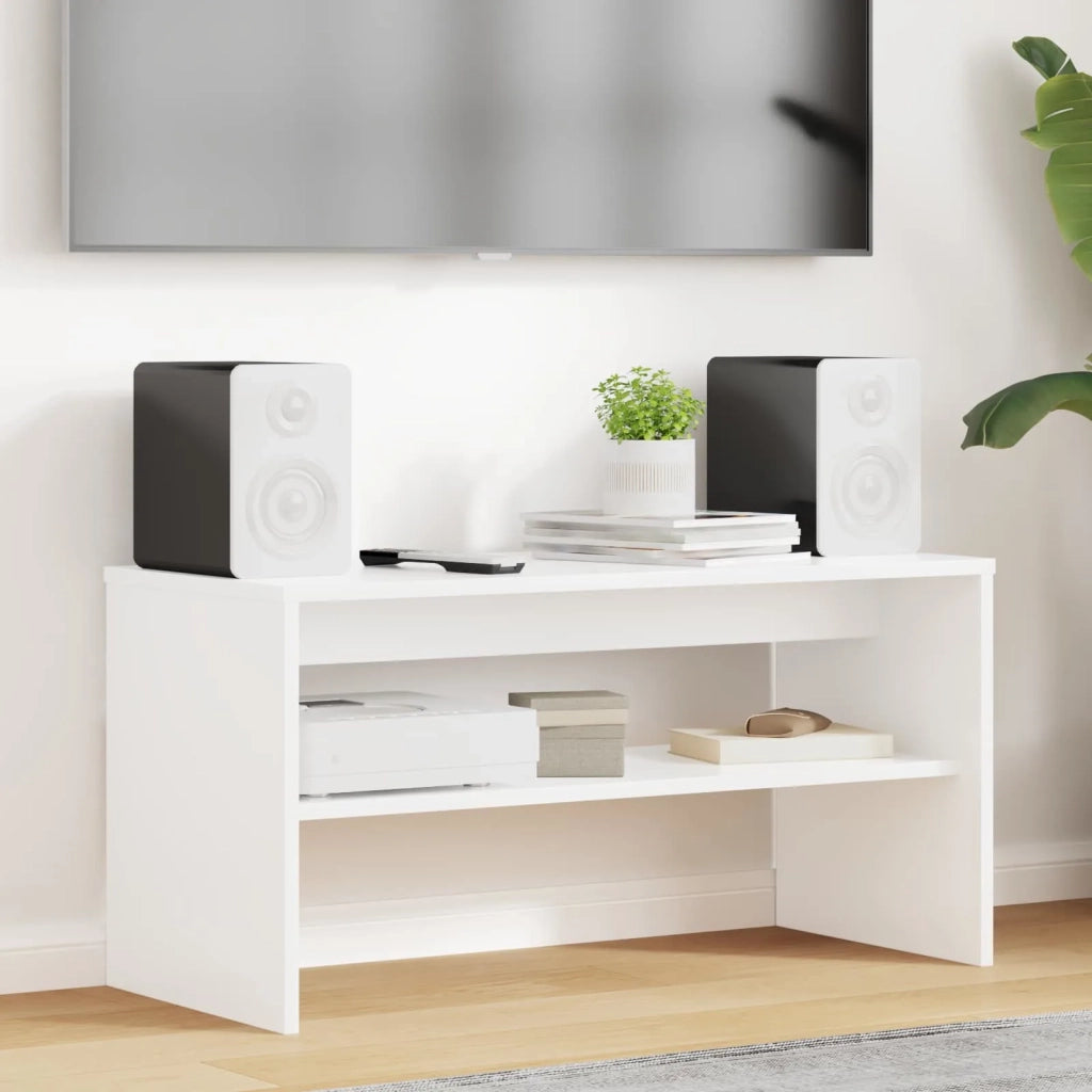 Mobile TV 80 x 35 x 40 cm Bianco Legno ingegnerizzato 8000300