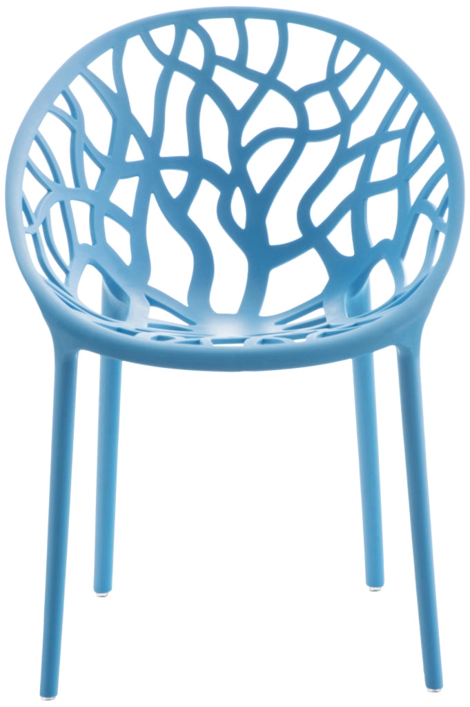 Set 4 sedie da giardino HOPE blu