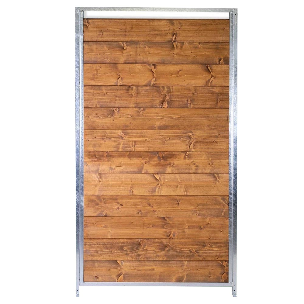 Recinto per cani 2x2 metri box modulare con copertura e retro in legno