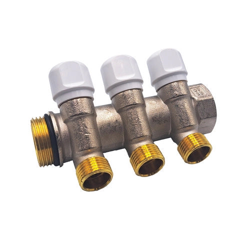 COLLETTORE FASATO CON VITONE- 3/4 x 1/2 3 Vie- TDMB- pezzi 1