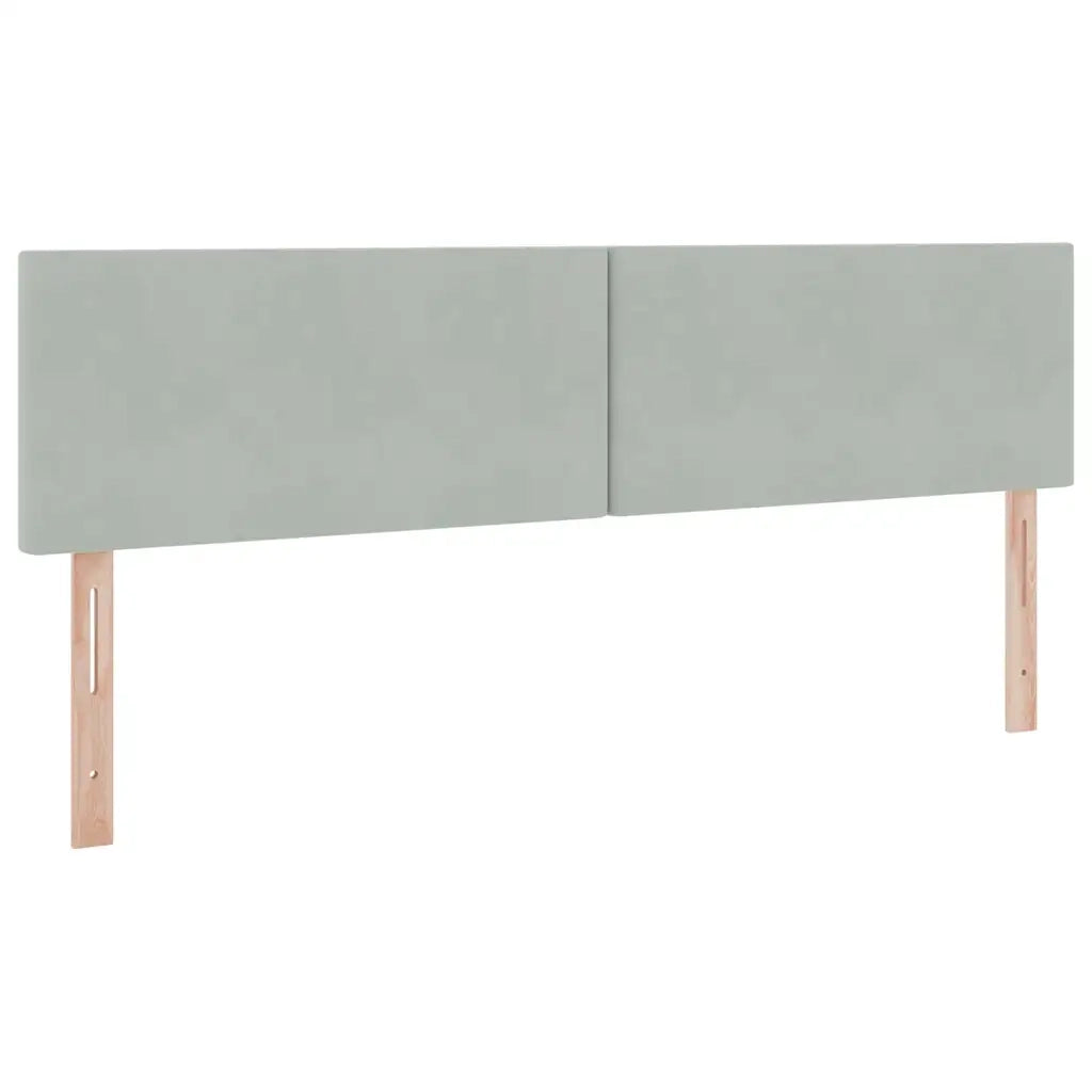 Letto con Contenitore Grigio chiaro 180 x 200 cm Velluto
