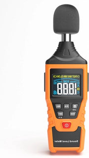 Misuratore di livello di rumore digitale - alta precisione A/C bilanciato - intervallo 30-130 dB - blocco dati massimo/minimo - interfaccia USB - utilizzabile all'aperto - in fabbrica.