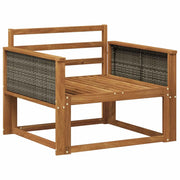 Divano centrale per esterno Legno di Acacia Massello Naturale CFW3439876
