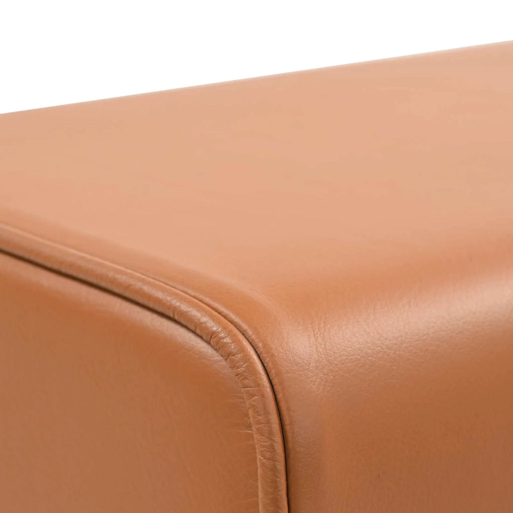 panca 60 x 30 x 45 cm Pelle Vera Marrone 42042104