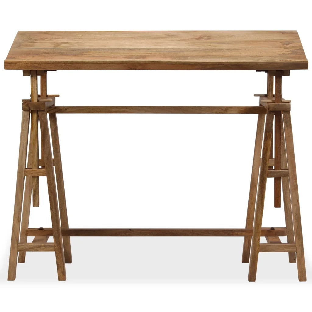 Tavolo da Disegno in Legno Massello di Mango 116x50x76 cm 244948
