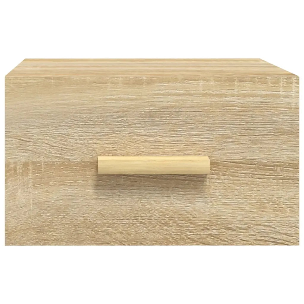 Comodini a Muro 2 pz-Set di 2 Tavolino da notte Rovere Sonoma 35x35x20 cm 115285