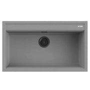 Lavello Quareco incasso 1 vasca 86×51 Prime 90 Granito Grigio QLP090GR