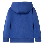 Felpa con Cappuccio e Cerniera per Bambini Blu Scuro M¨¦lange 92