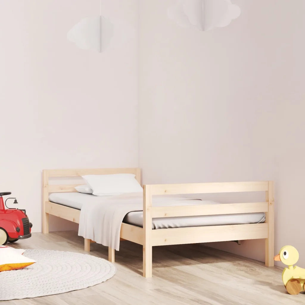Giroletto senza Materasso-Struttura Letto 75x190 cm in Legno Massello di Pino 447195
