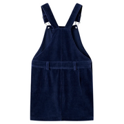 Abito Scamiciato da Bambina Velluto a Coste Blu Marino 92 CFW5132142