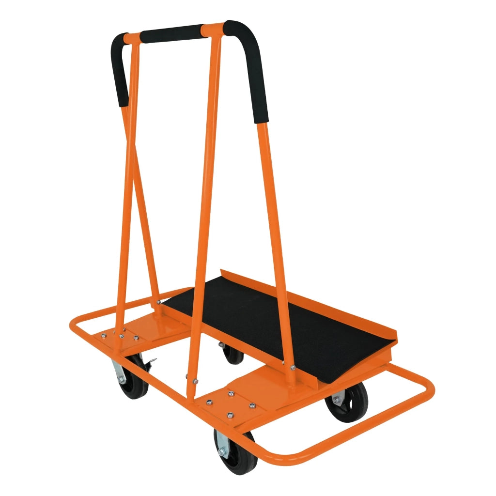 Carrello per Cartongesso 1000kg Acciaio Pesante Ruote Fisse e Girevoli