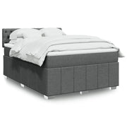 Giroletto a Molle con Materasso Grigio Scuro 160x200 cm Tessuto 3287127