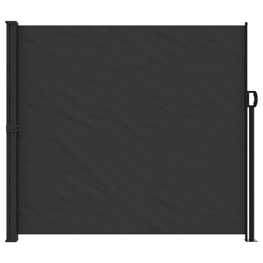 Tenda da Sole Laterale Retrattile Nera 180x600 cm 4004534