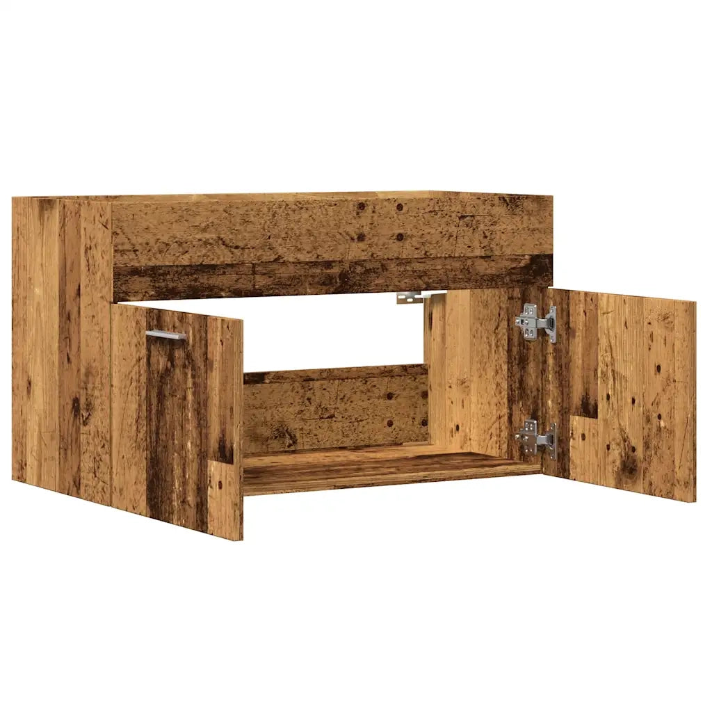 vidaXL Mobile Lavabo Bagno Legno Antico 90x38,5x46 cm Multistrato