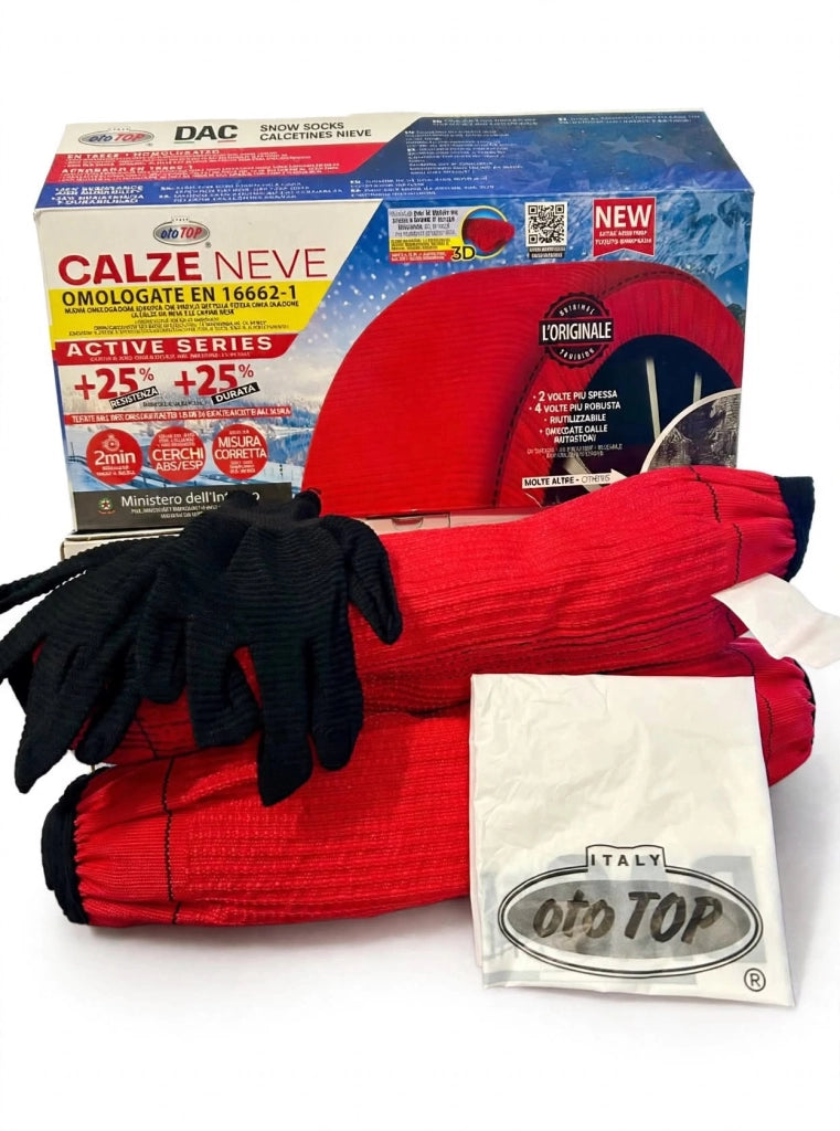 Kit Coperture calze da Neve per Pneumatici XS Omologate | Per Veicoli