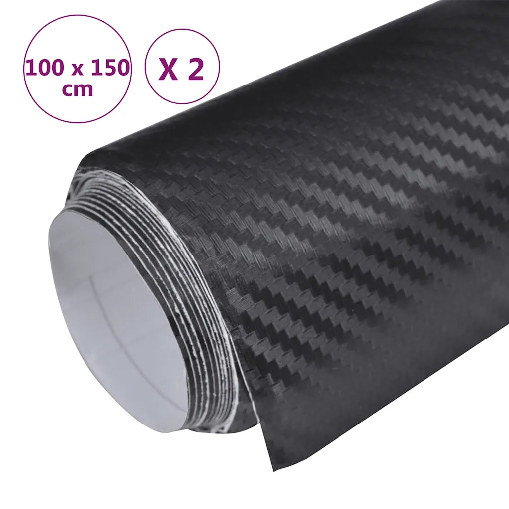 Pellicole per Auto 2 pz Nero 100x150 cm CFW3791138