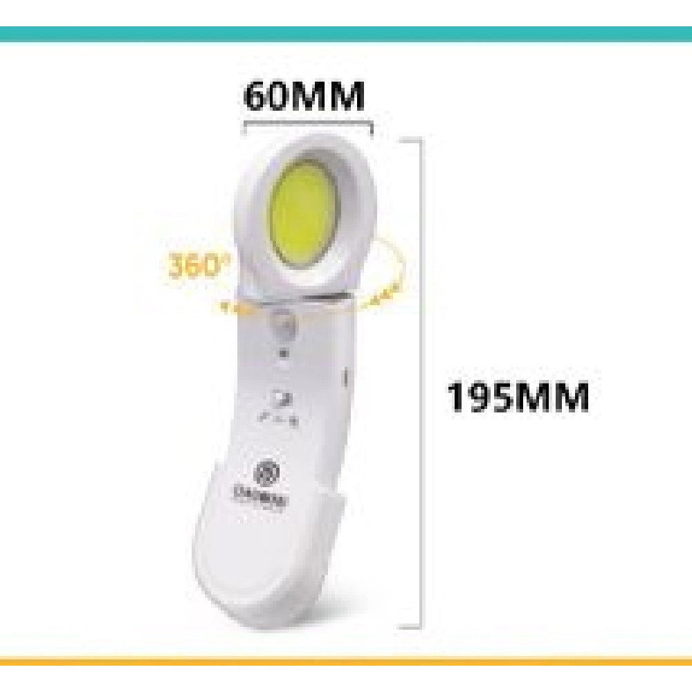 Trade Shop - Lampada Luce Con Sensore Movimento Led Per Armadi Portatile Girevole 1w Tx-8542 -