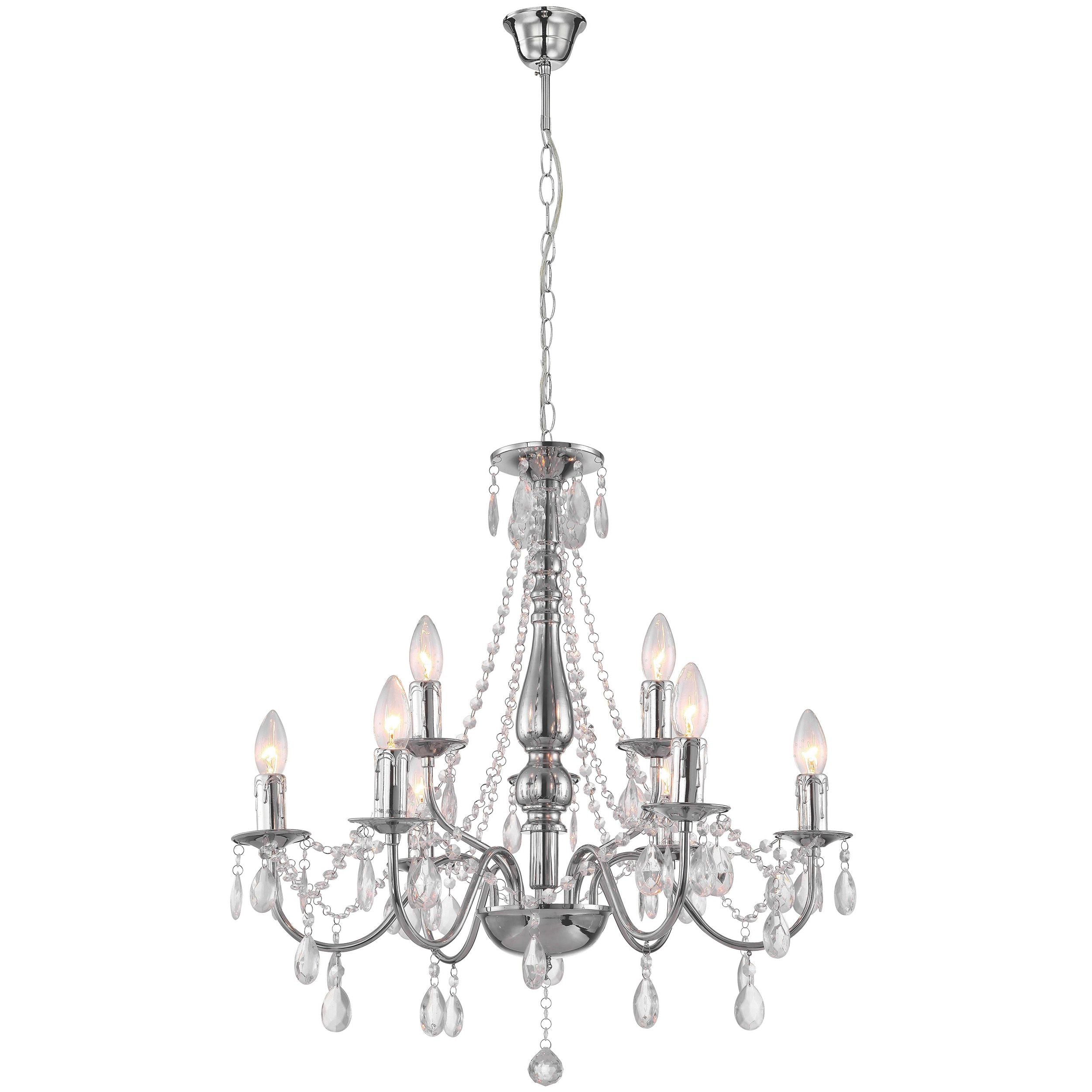 Lampada Da Soffitto Ebt016-9cp Chrome