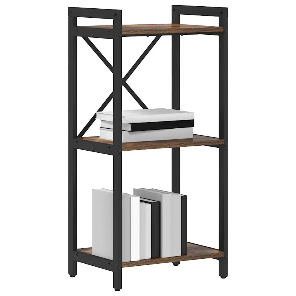 vidaXL Libreria Rovere fumo 40 x 30 x 83 cm Legno multistrato