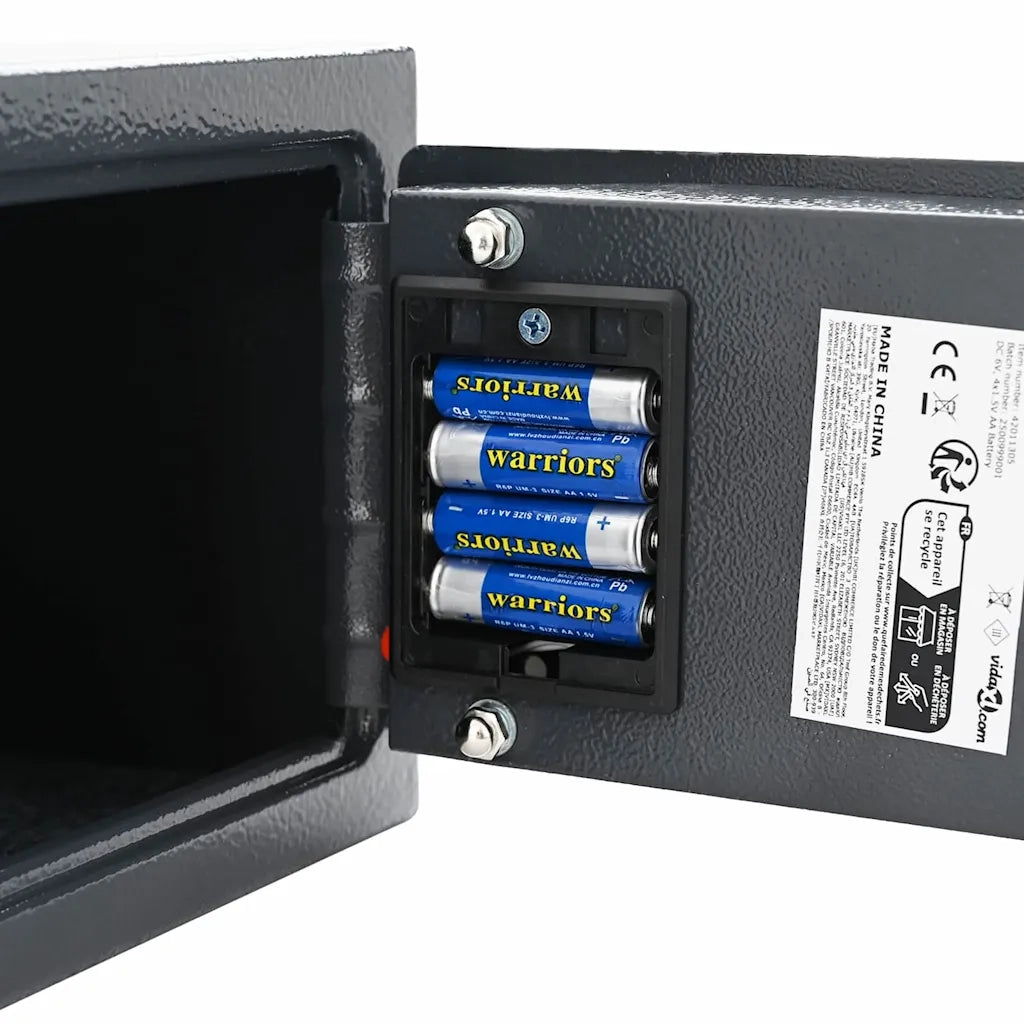 Cassetta di sicurezza digitale Grigio scuro 23 x 17 x 17 cm CFW5115413
