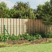 Recinzione Metallica con Picchetti Ancoraggio Verde 1x25 m 154121