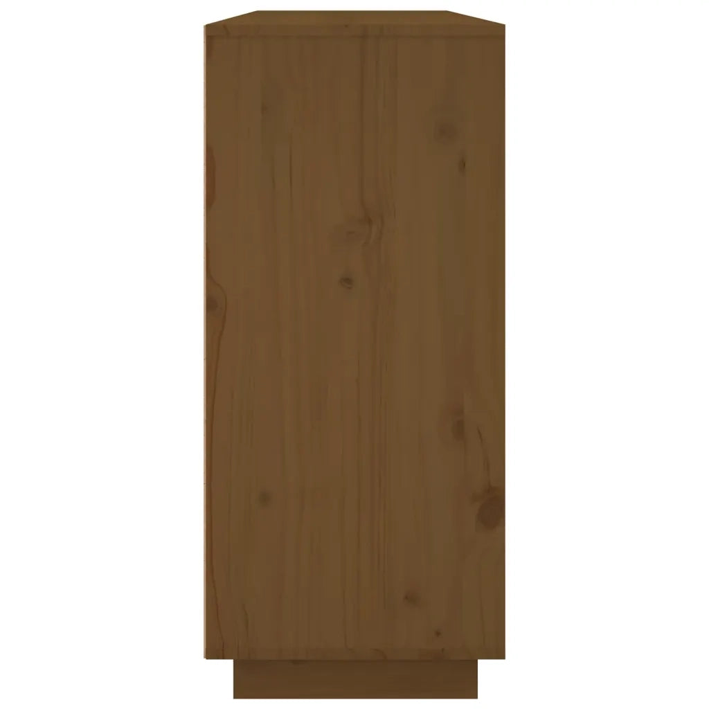 Credenza-Buffet-Armadio da cucina ambra 120x35x80 cm in Legno Massello di Pino 775853