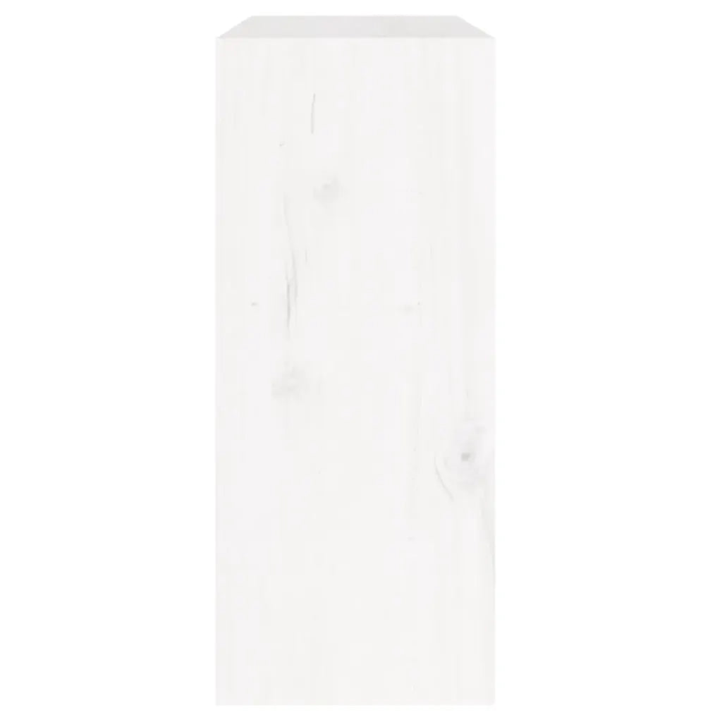 Libreria/Divisorio Bianco 60x30x71,5 cm in Massello di Pino