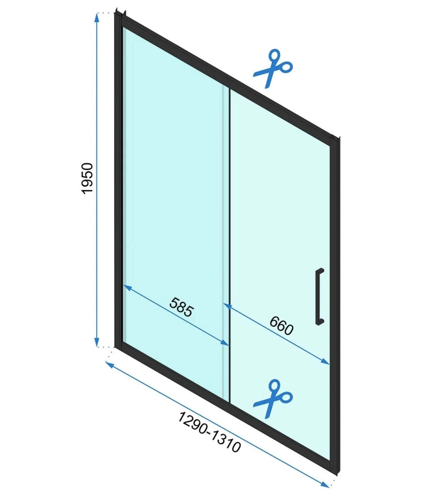 Cabina Doccia Rapid Slide Chrom 130x80