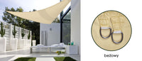 AIO FACTORY Vela ombreggiante impermeabile 3x3x3m Beige - Soluzione per ombrelloni da giardino