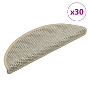 Tappeti Adesivi Scale Aspetto Sisal 30pz 56x17x3cm Verde Chiaro