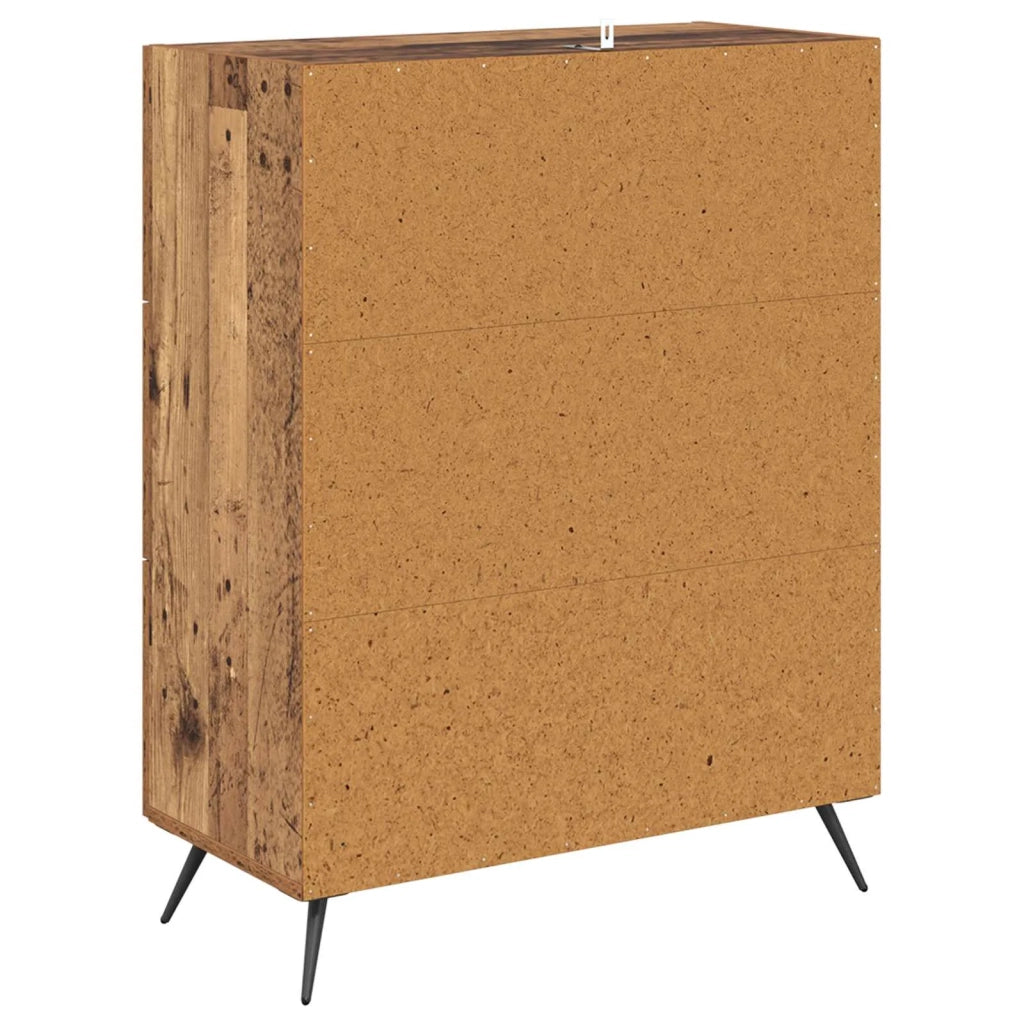 Cassettiera con cassetto Legno vecchio 69,5 x 34 x 90 cm 881486
