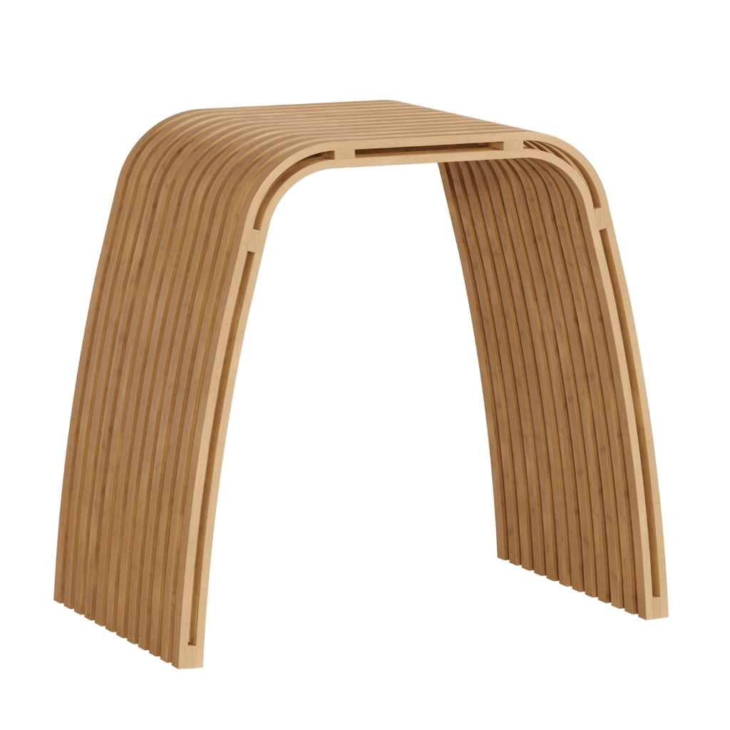 Seduta Multiuso Jysa in Bambù Sgabello Basso 45 x 50 x 31 cm - Naturale [en.casa]