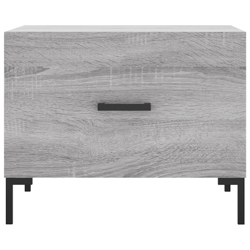 Tavolino da Salotto Grigio Sonoma 50x50x40 cm Legno Multistrato