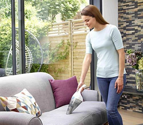 Black & Decker NVC115JL aspirapolvere senza filo Grigio, Bianco Senza sacchetto