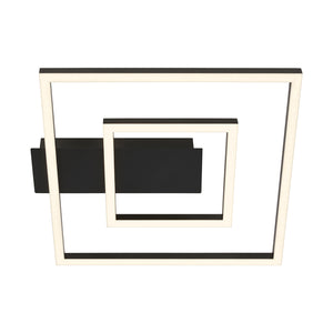 Applique Moderna Nici Metallo Plastica Nero Led Integrato 18W 3000K