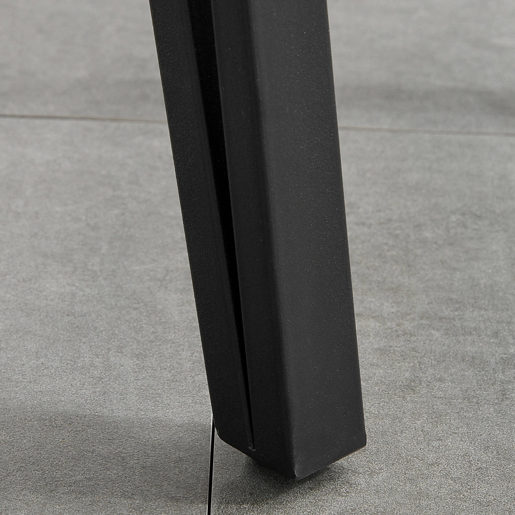 Tavolo da pranzo design industriale ¨C zephmum ¨C MDF effetto quercia chiaro, gambe metallo nero, 120x60x75 cm
