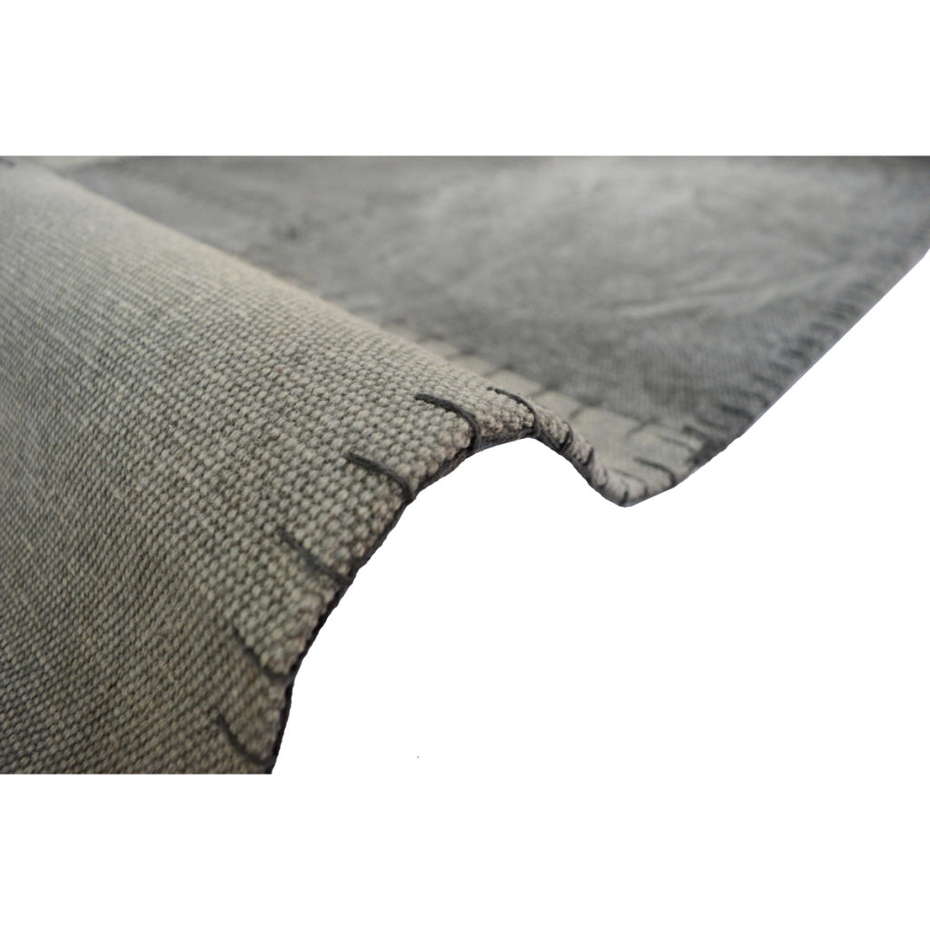 Tappeto Vintage Lyrical 110 in Cotone Patchwork Grigio