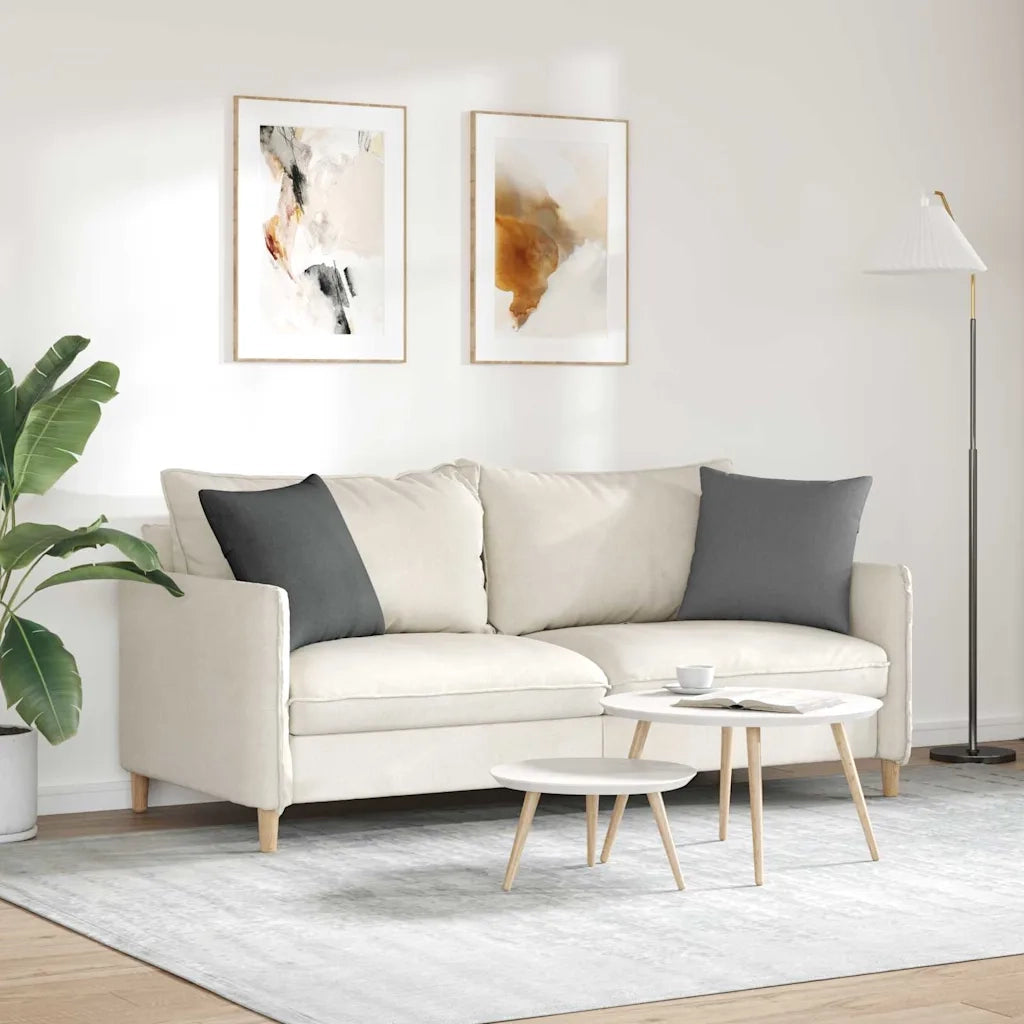 Cuscini da Divano 2 pcs Grigio scuro 45 x 45 cm Tessuto