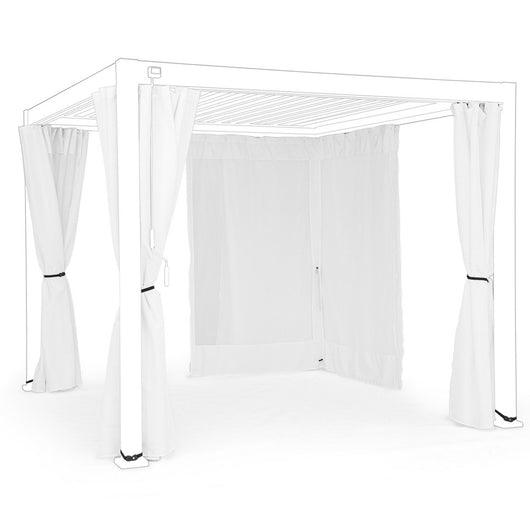 Set 4 Teli Laterali con Zanzariera per Pergola Ocean Bizzotto Formato: 3 x 3 m