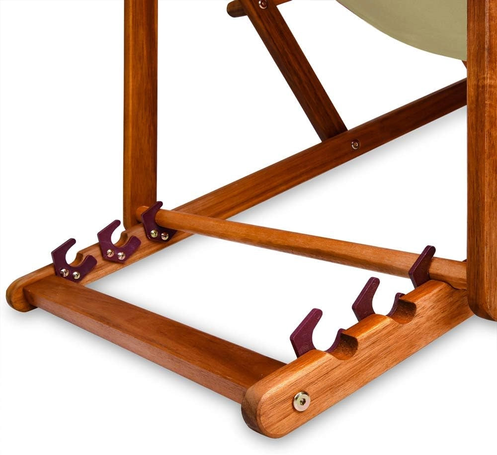 ® Sedia a Sdraio in Legno Acacia Pieghevole con Poggiatesta Traspirante Poltrona Relax Sedie Esterno Giardino