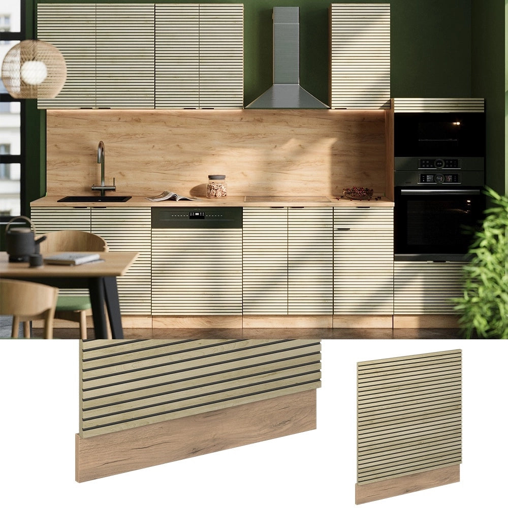 Pannello frontale Fame-Line Pannello in quercia/Rovere dorato 45 cm, PL Marmo Vicco