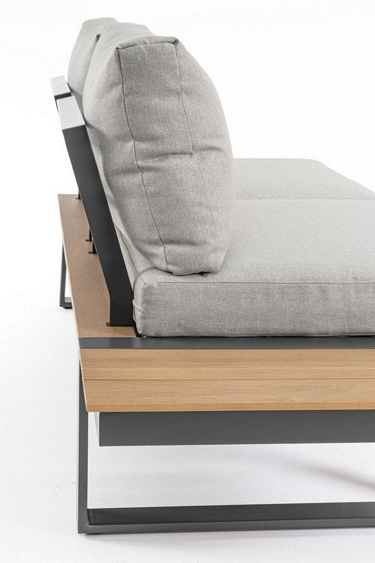 Set da Giardino Angolare Salottino con Divano Esterno Moderno Sven Bizzotto