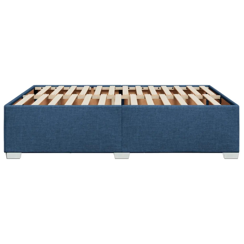 Giroletto senza Materasso Blu 140x200 cm in Tessuto