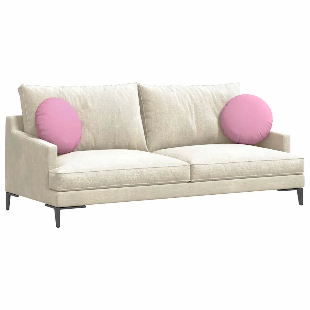 Cuscini per Seduta 2 pcs Rosa Ø40 x 13 cm Tessuto 42014135
