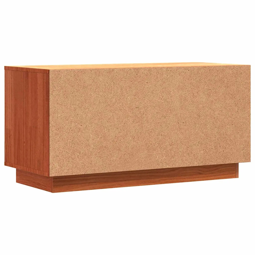 Mobile TV Marrone cerato 80 x 35 x 40,5 cm Pino massello