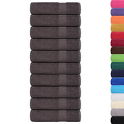 Asciugamani FROGN 10 pz | Teli per bagno Antracite 50x100 cm 360 g/m2