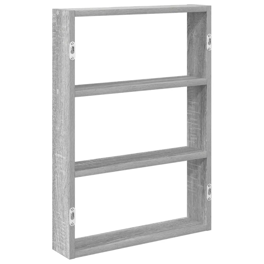 Mensola a Muro Grigio Sonoma 43x9x60 cm in Truciolato 860054