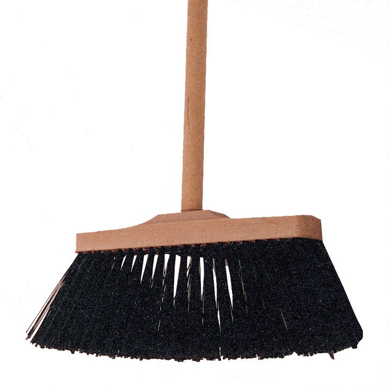 scopa industriale 27 cm supporto legno senza manico cod:ferx.3775