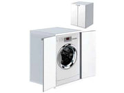 MOBILE COPRILAVATRICE IN RESINA BIANCO  esterno: cm.68,5x64,5x88h.interno: cm.62x58x86h    MONGARDI