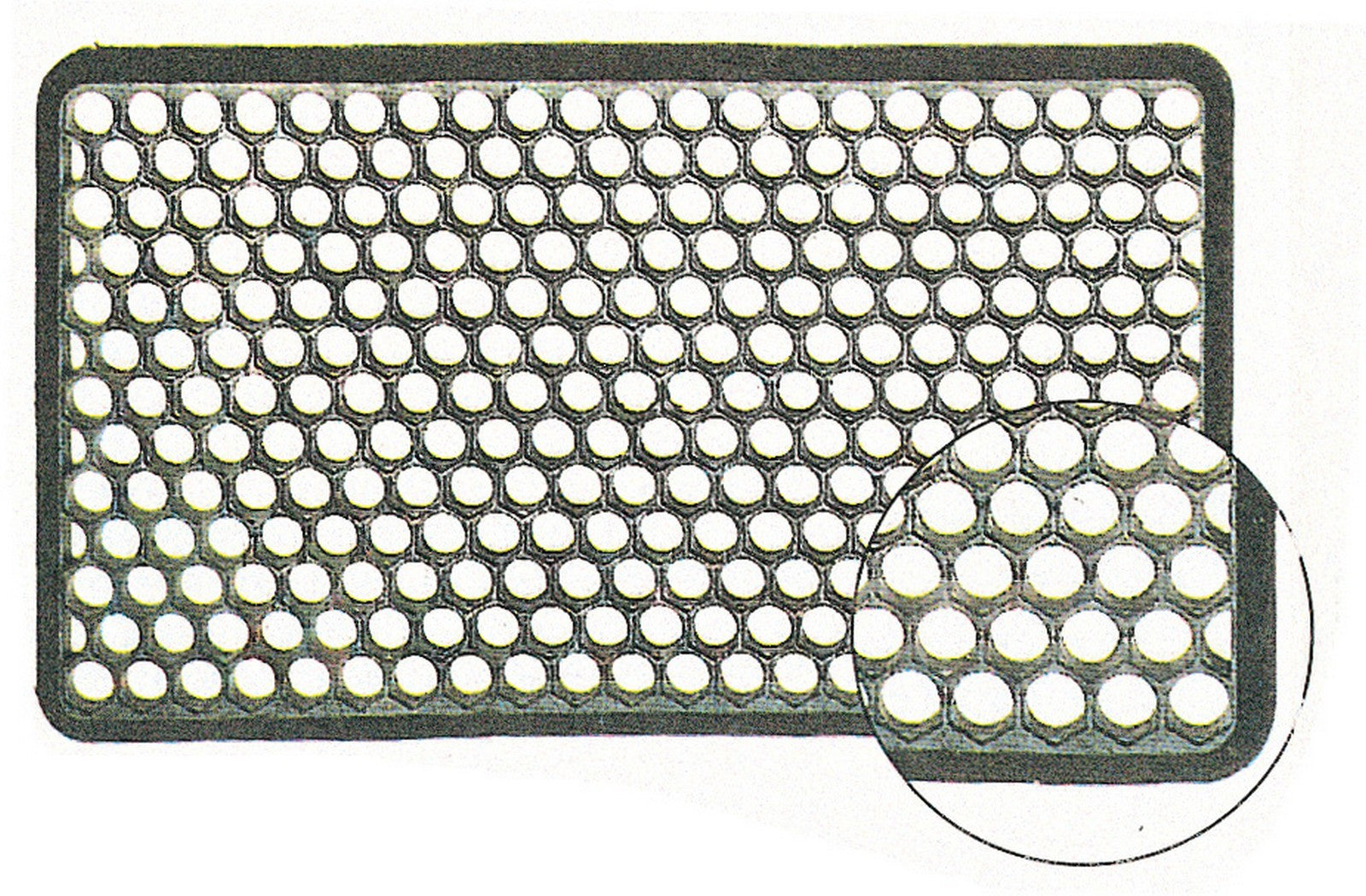 zerbino nido dape nero con bordo 41x71 cm cod:ferx.37763